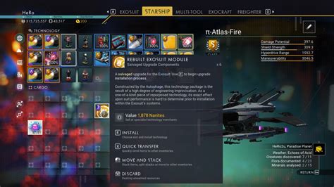 exosuit upgrades nms|Upgrade Module .